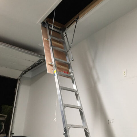 Attic Ladder Garage Installation and Organization Solutions