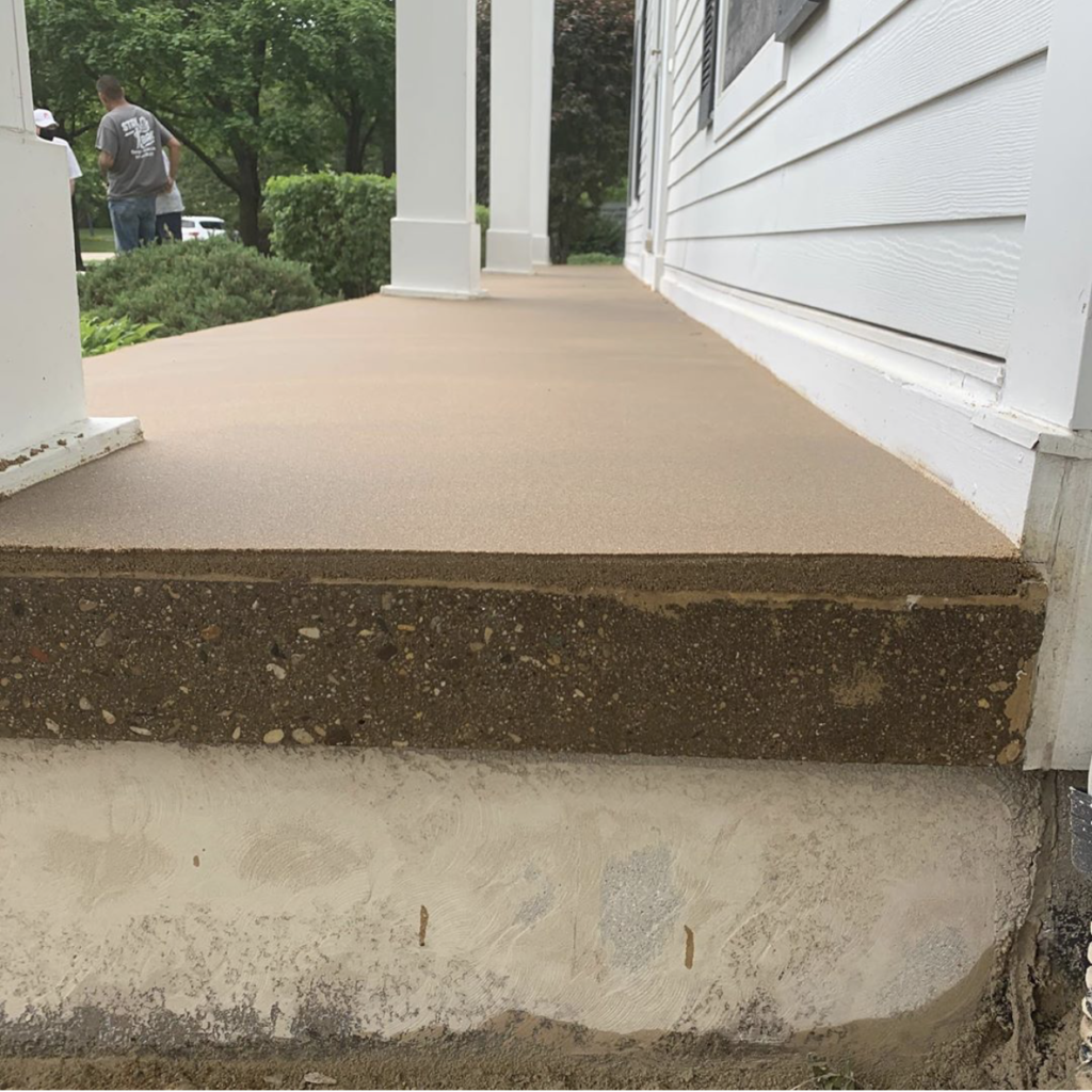 front porch concrete coating by Garage Store