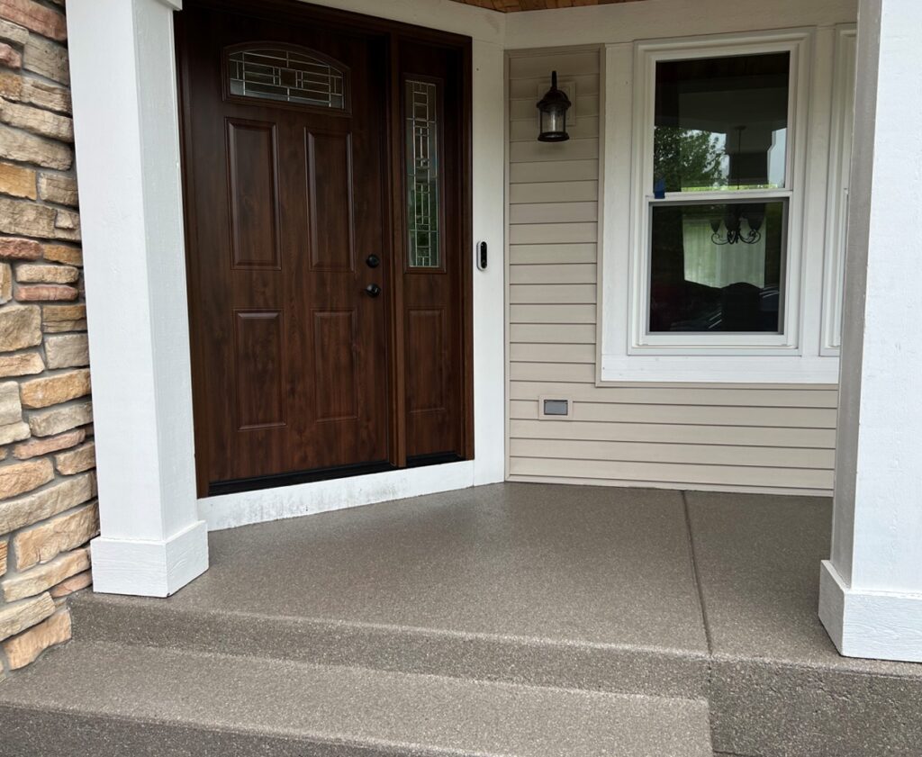 front porch concrete coating by Garage Store