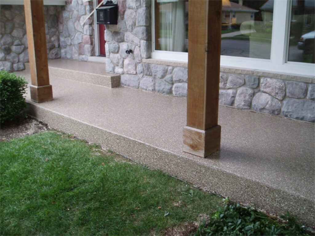 front porch concrete coating by Garage Store