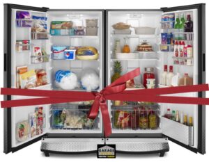 gladiator garage works refrigerator and freezer side by side